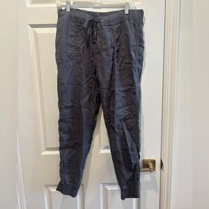 Caslon Linen Blend Grey Joggers